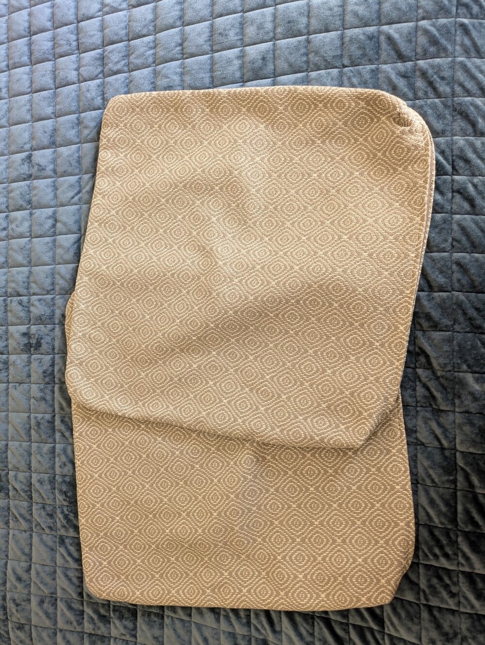 Beige Diamond Pattern Pillow Covers - Set Of 2